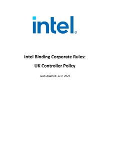 กฎว่าด้วยความเป็นส่วนตัวของ Intel Corporate: นโยบายผู้ควบคุมของสหราชอาณาจักร